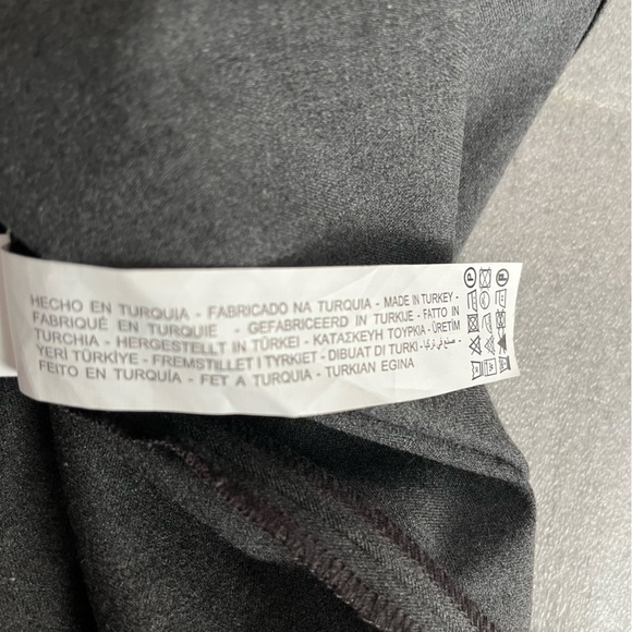 [L] Zara Women Dark Gray Relaxed Fit Shirt Jacket Shacket NWOT - Picture 10 of 11